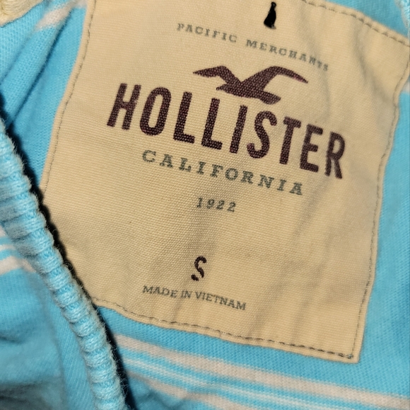 Hollister 2Pc Mens Striped Shirts Bundle Value Pack Long Sleeve Blue Size Small - Picture 10 of 10